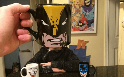 Dad Turns His Kids Into Heroes Using Coffee Mugs