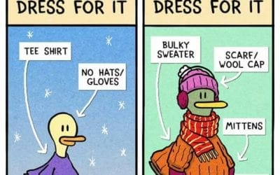 Relatable Duck On Cold Weather