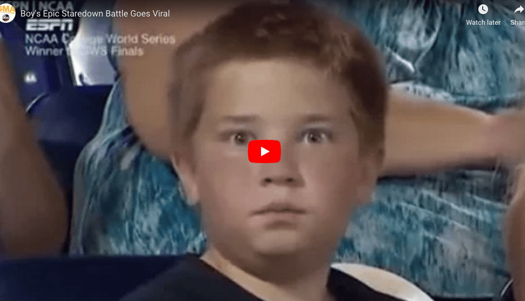 Kids Epic Staredown Goes Viral