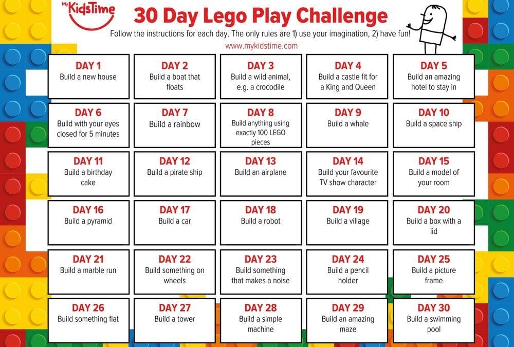 30 Day Lego Challenge For Kids