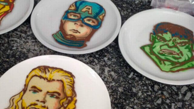 Avengers Pancake Art