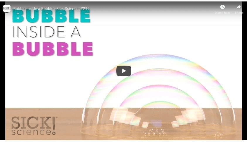Make a Bubble Inside a Bubble