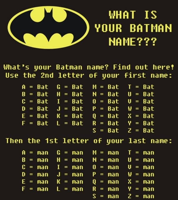 Batman Name Generator