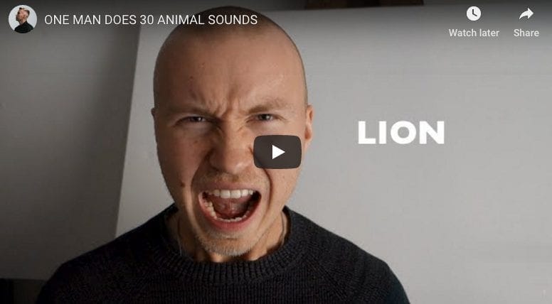 One Man – 30 Animal Sounds