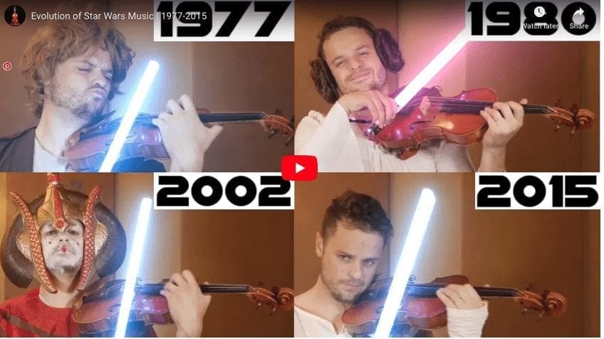 Evolution of Music Star Wars