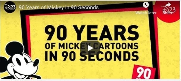 90 Years Of Mickey Mouse