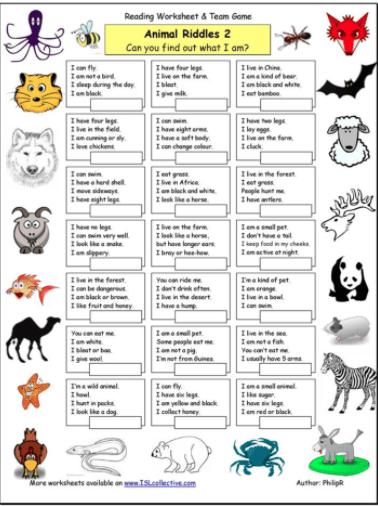 Animal Riddle Quizzes