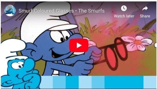 The Smurfs – Rose Coloured Glasses Cartoon