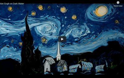 Van Gogh Marbling Artwork
