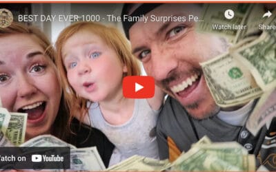 Kid Surprised With $1000