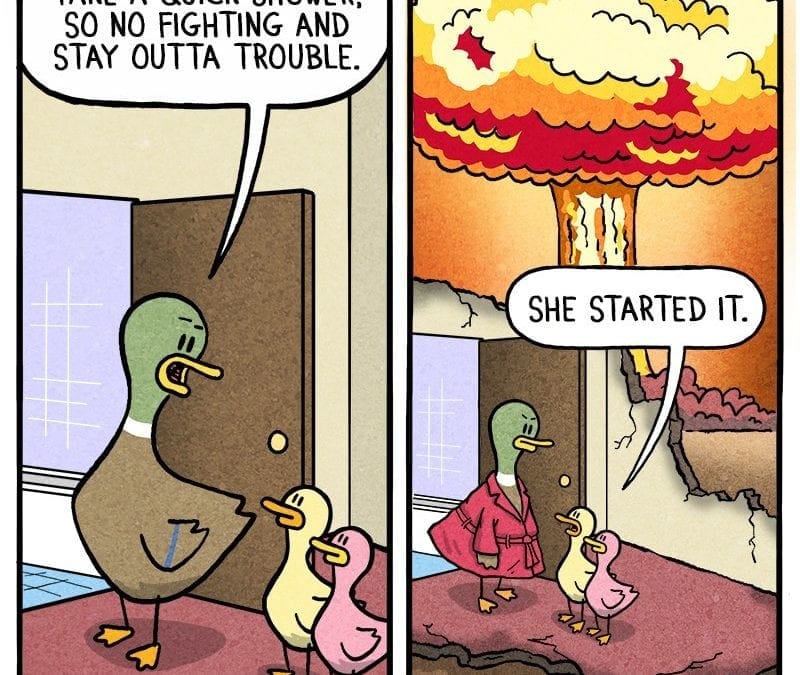 Relatable Duck Comics About Siblings