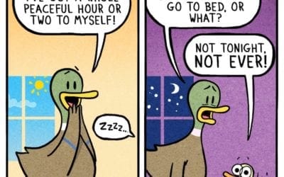 Relatable Duck Taking A Nap Comics