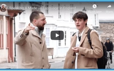 Speaking A Made Up Language In England