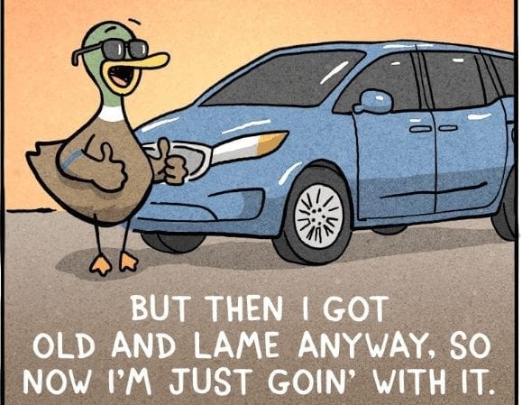 Relatable Duck Family Vehicle Comics