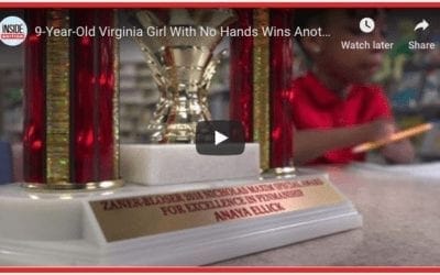Girl Born Without Hands Wins Penmanship Award