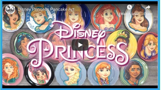 Disney Princess Pancake Art