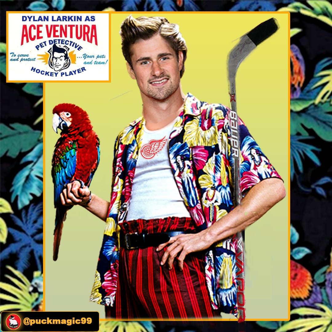 dylan larkin as ace ventura photoshop 