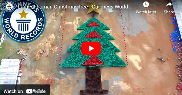 Largest Human Christmas Tree