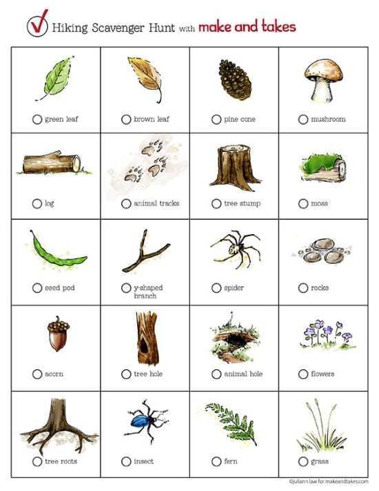 Nature Scavenger Hunts For Kids