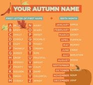 Fall Name Generator For Kids Enchanted Little World