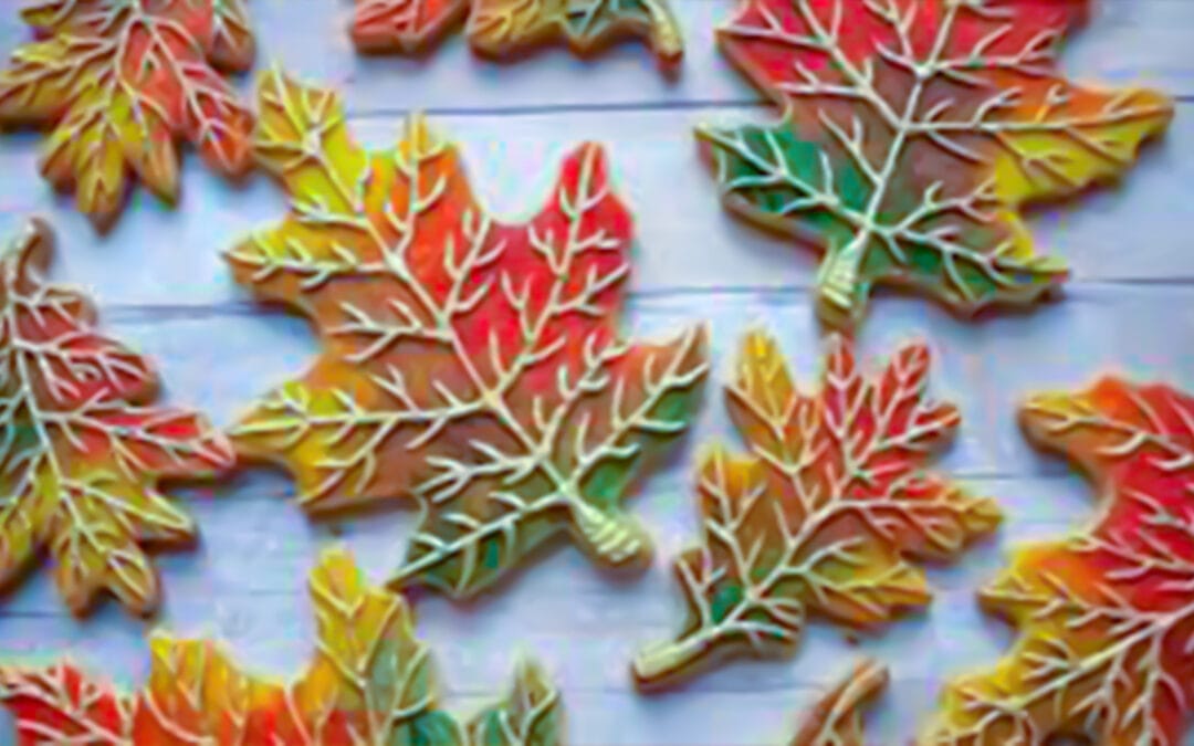 How To Decorate Leaf Cookies