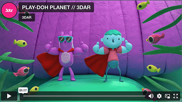 Colorful Play-Doh Planet
