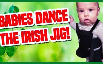 Twin Babies Dancing To The Irish Jig