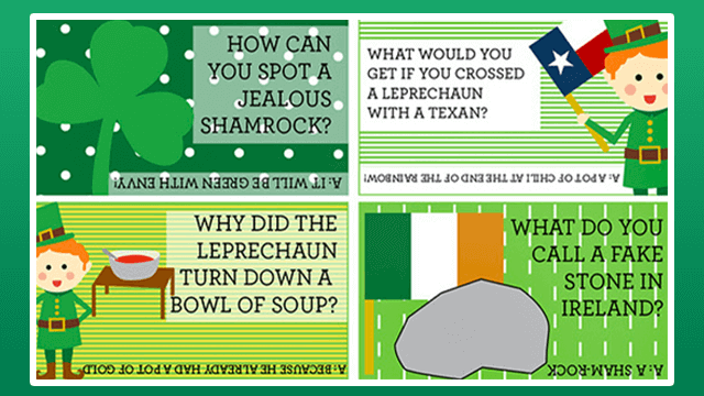 St.Patrick’s Day Lunch Notes