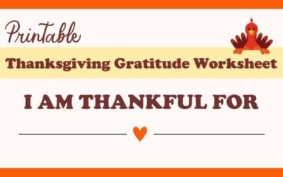 Free Printable Thanksgiving Gratitude 🧡