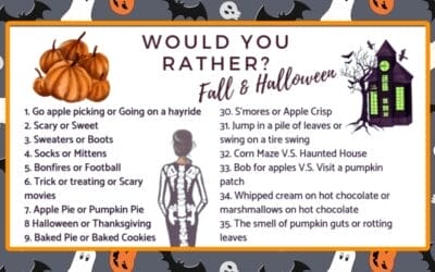 Free Printable: Halloween Would You Rather Questions 🧙‍♀️