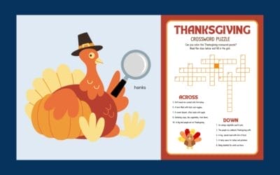 Free Printable: Thanksgiving Crossword